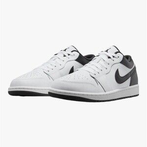 Air Jordan 1 Low White Black Panda Mens 9.5 Retro Basketball Sneakers
